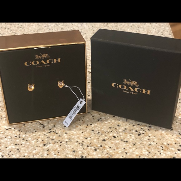 Coach stud earrings - Picture 5 of 8